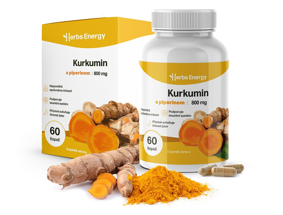 Kurkumin 800 mg + Piperin